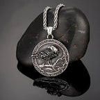 PENDRA Crow Rune Viking Necklace