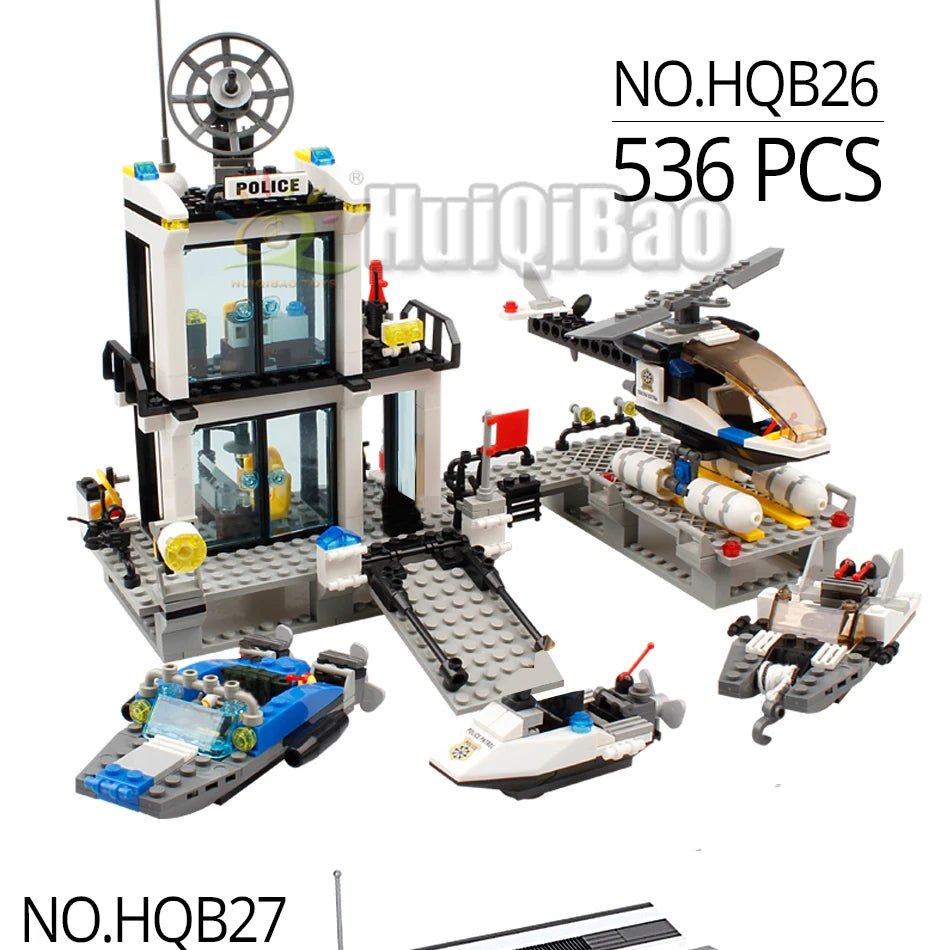 PENDRA Police Station Prison Building Set