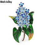 PENDRA Lilacelle Enamel Lilac Flower Brooch