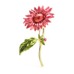 PENDRA Solara New Enamel Sunflower Brooch