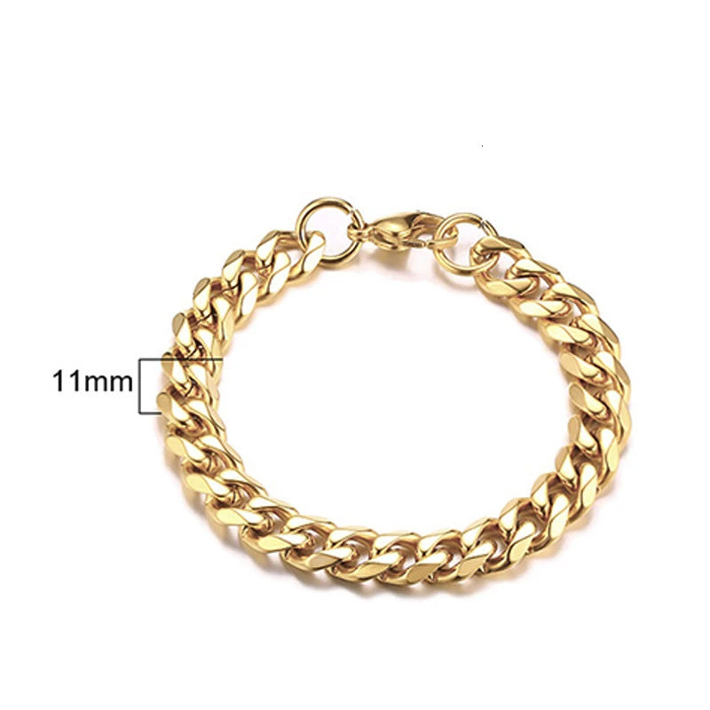 PENDRA Cuban Curb Thin Bracelet