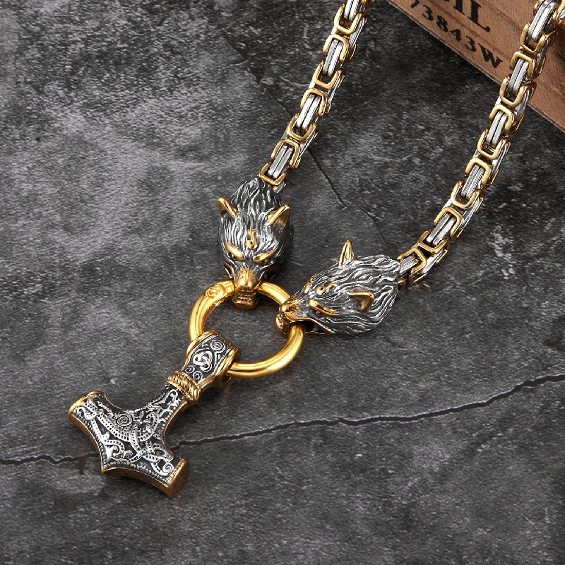 PENDRA Wolf Norse Necklace