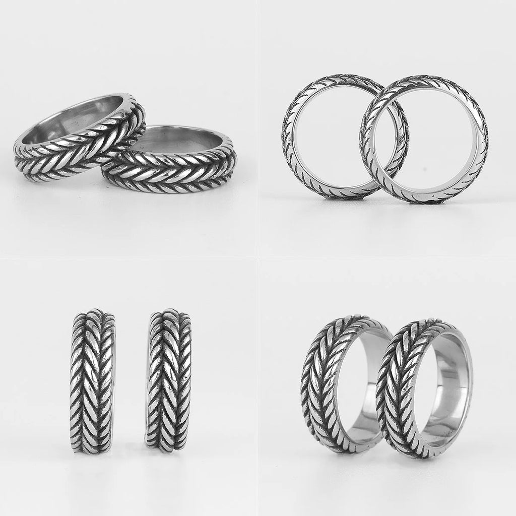 PENDRA Boyfriend Biker Steel Ring