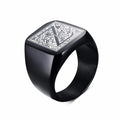 PENDRA MONOGRAM BIKER FANCY Steel Ring