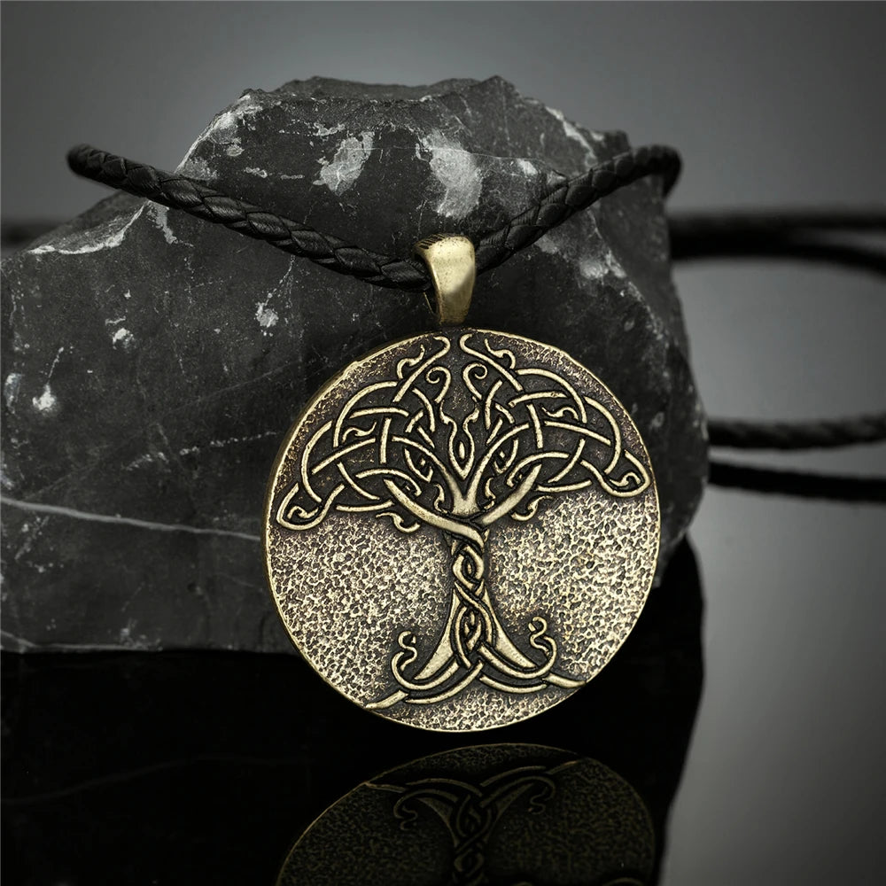 PENDRA Tree Life Vintage Steel Necklace