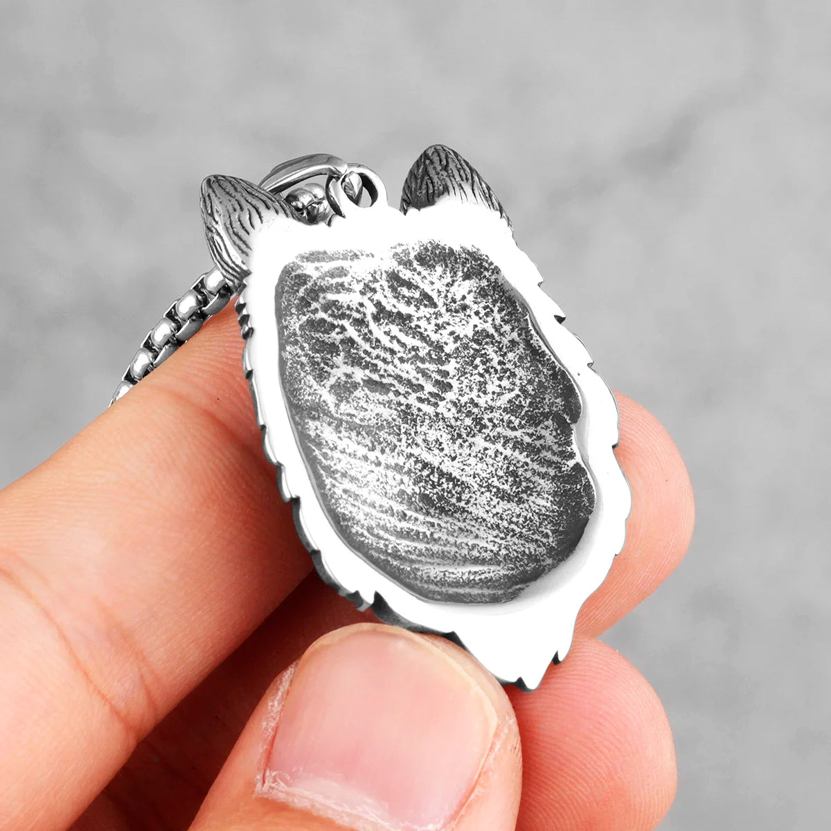 Animal Wolf Red Blue Eye Stainless Steel Men Necklaces Pendants Chain Cool for Boyfriend Male Jewelry Creativity Gift Wholesale