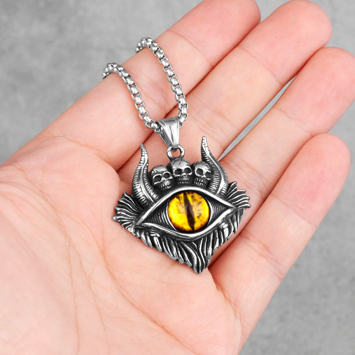 PENDRA Veymora Skull Motif Necklace