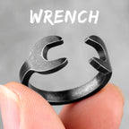 PENDRA Old Black Wrench Ring