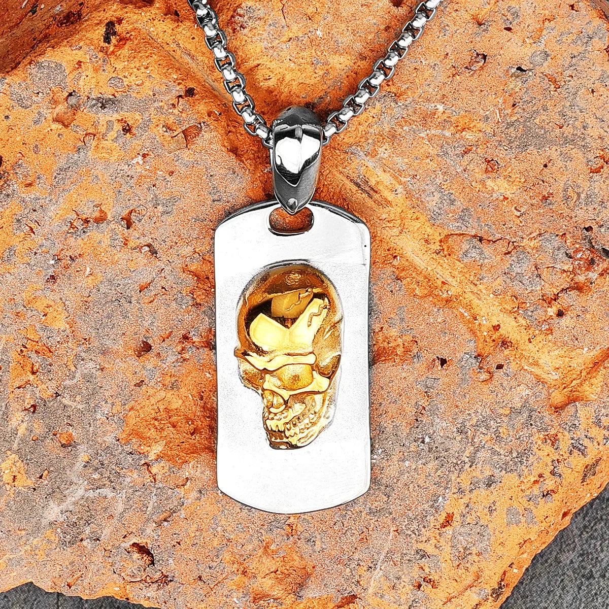 PENDRA Wrendric Skull Motif Necklace
