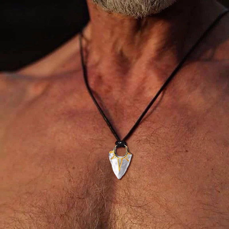 PENDRA Arrow Rope Pendant Necklace