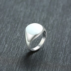 TRULY NOBLE ROYALTY PINKY RING NGRAVED SIGNET RING WITH PERSONALIZED SIGNATURE RING FOR STYLISH GENTLEMEN JEWELRY