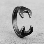 PENDRA Old Black Wrench Ring