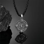 PENDRA Rune Compass Vegvisir Necklace