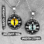 PENDRA Demon Cthulhu Eye Steel Necklace