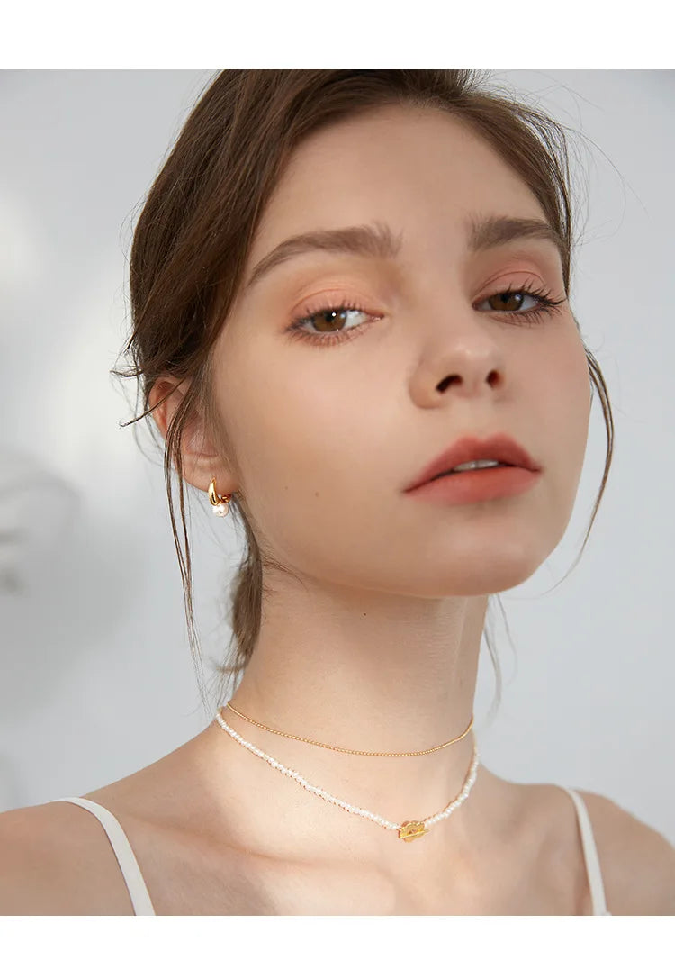 PENDRA Hoop Silver Gold Earrings