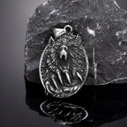 PENDRA Wolf Gold Celtic Necklace