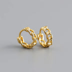 PENDRA Hoop Sterling Silver 4 Earrings