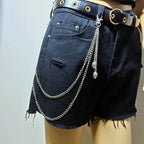PENDRA Moonstar Rivet Waist Chain Keychain