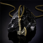 PENDRA Wolf Norse Leather Pendant