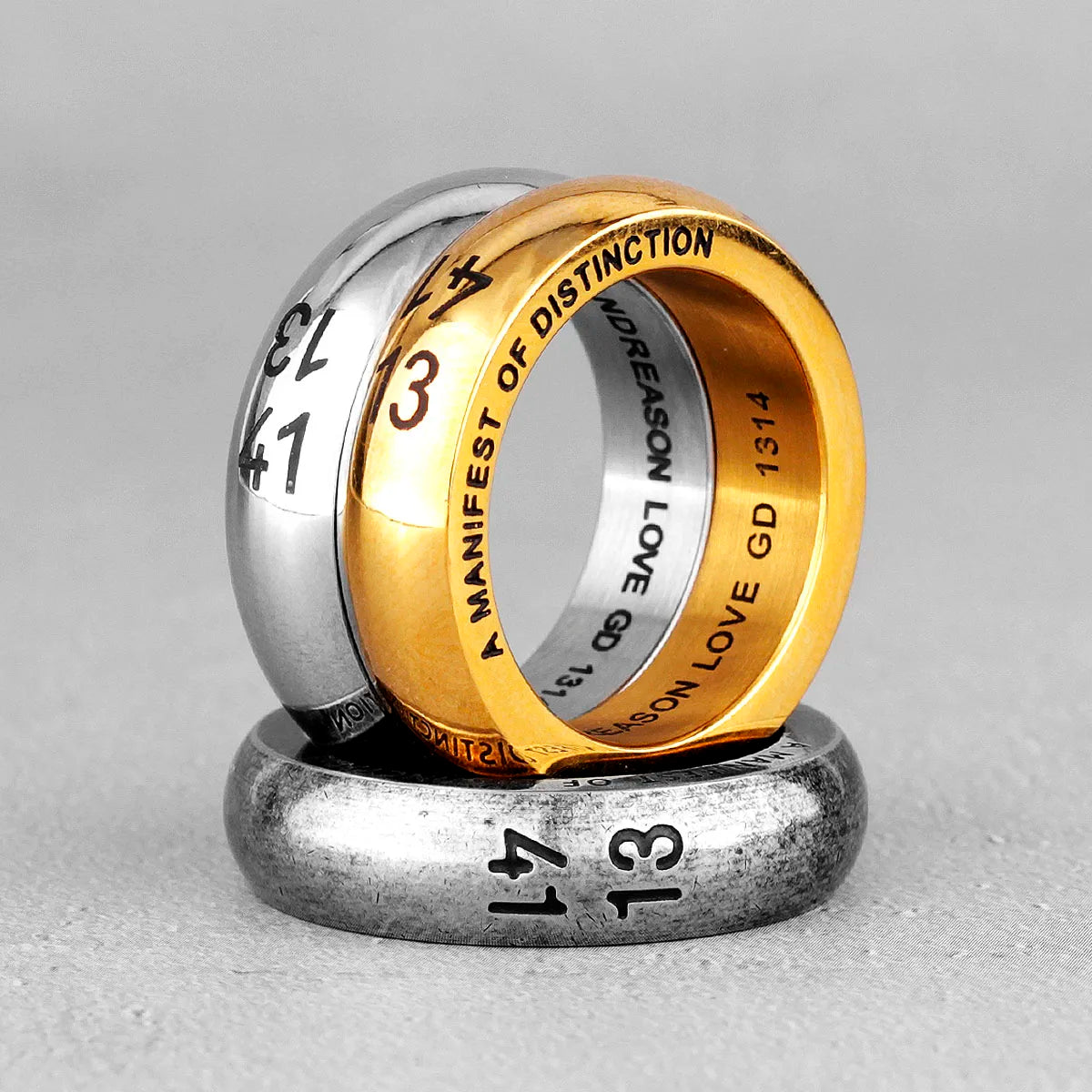 PENDRA Couple Lovers Wedding Steel Ring
