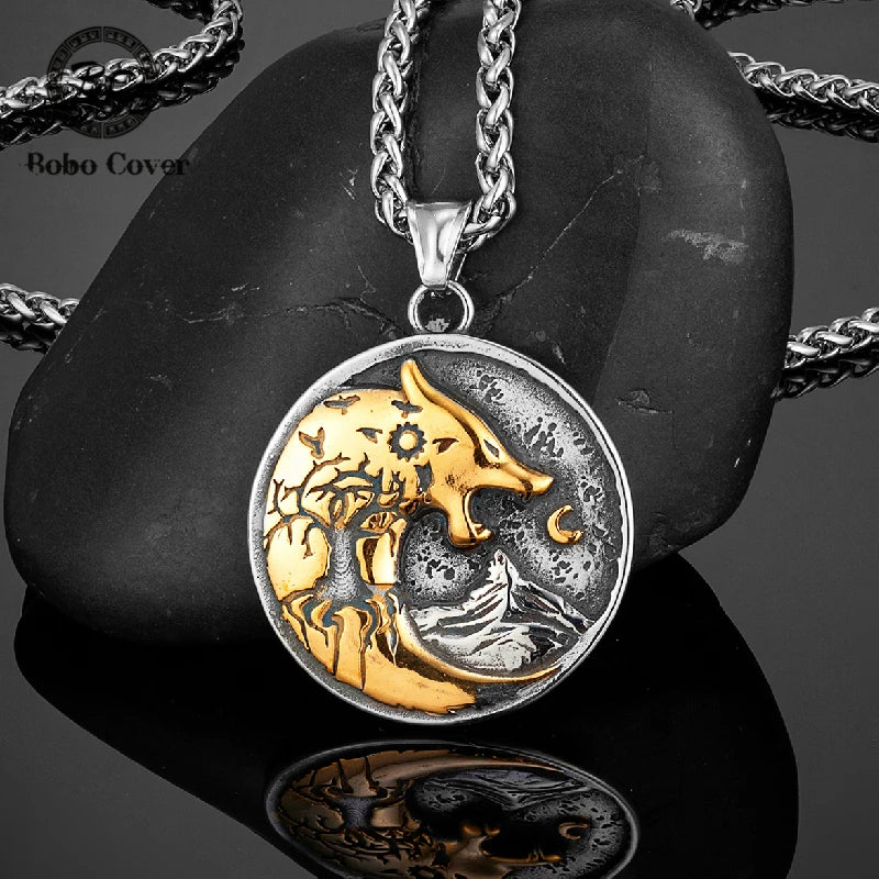 PENDRA Wolf Gold Necklace