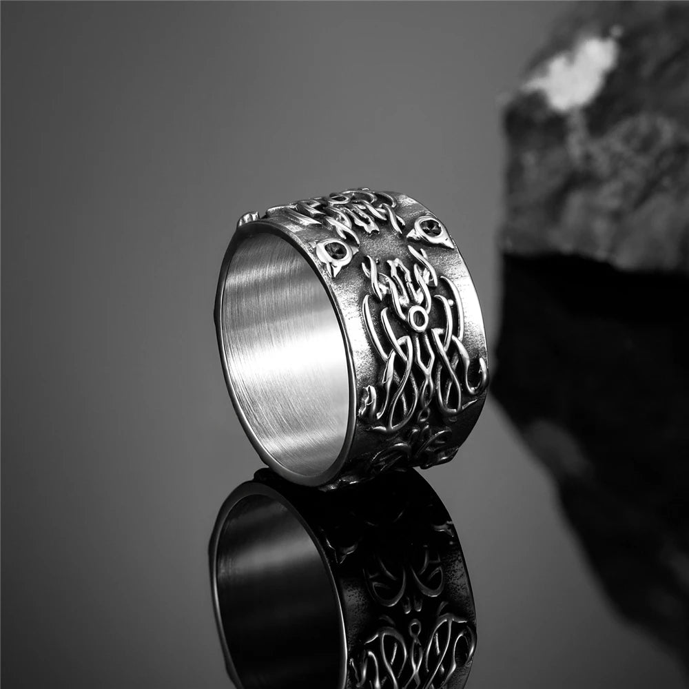 PENDRA Celtic Knot Rune Norse Ring