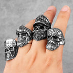 PENDRA Hippie Big Beard Steel Ring