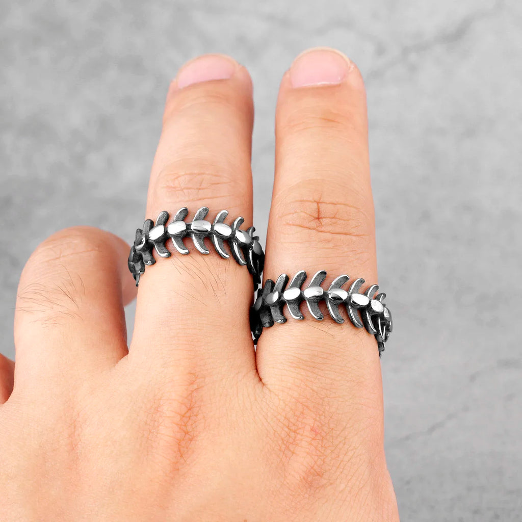 PENDRA Fish Bones Keel Steel Ring