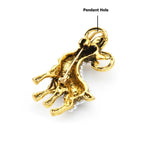 PENDRA Vintage Pearl Goat Alloy Brooch
