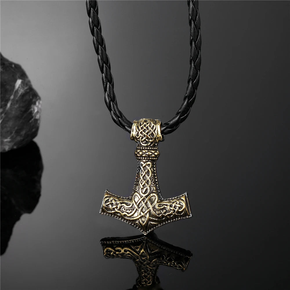 PENDRA Rune Norse Hammer Necklace