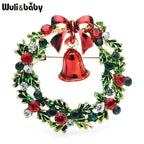 PENDRA Bellwreath Enamel Wreath Bell Brooch