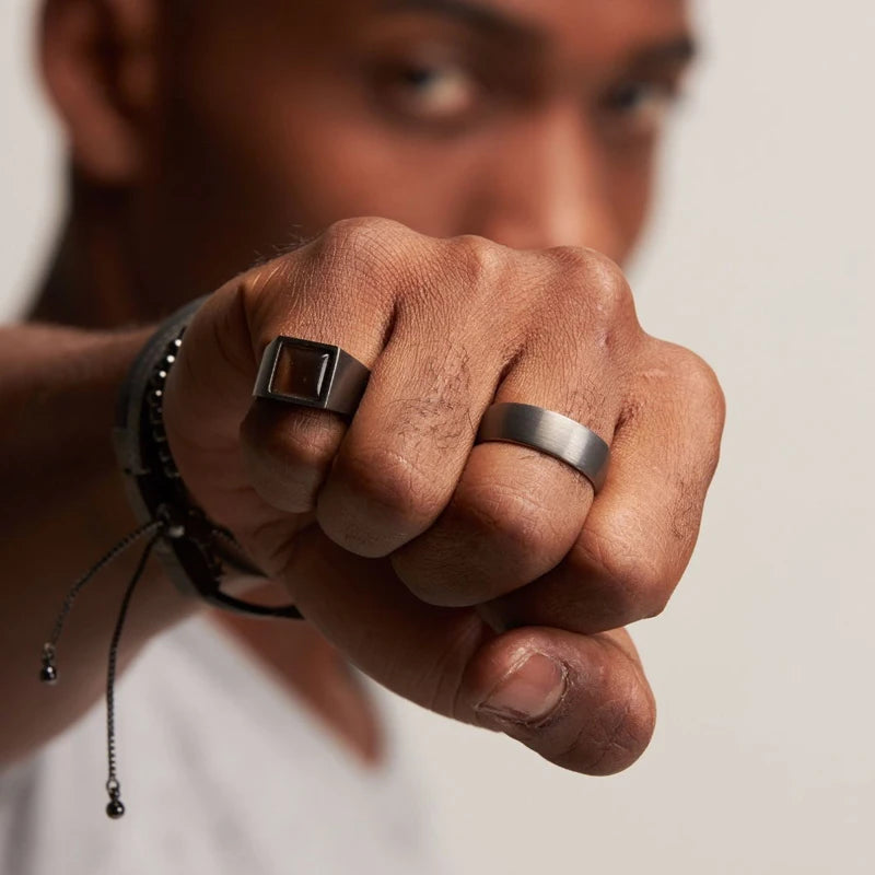 PENDRA Ravmire Tungsten Band Ring
