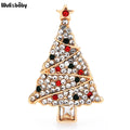 PENDRA Noelle Rhinestone Christmas Tree Brooch