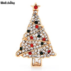 PENDRA Noelle Rhinestone Christmas Tree Brooch