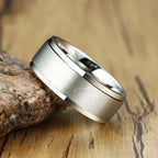 PENDRA Spinner Wedding Steel Ring