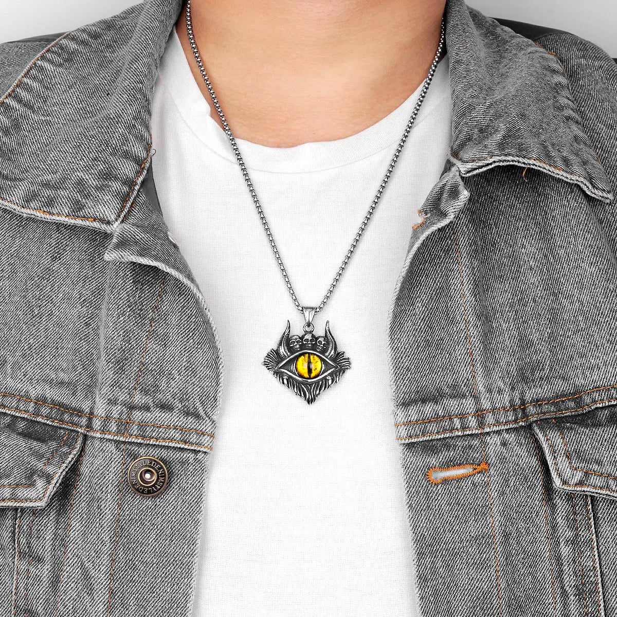 PENDRA Veymora Skull Motif Necklace