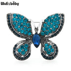 PENDRA Sparkling Rhinestone Butterfly Brooch