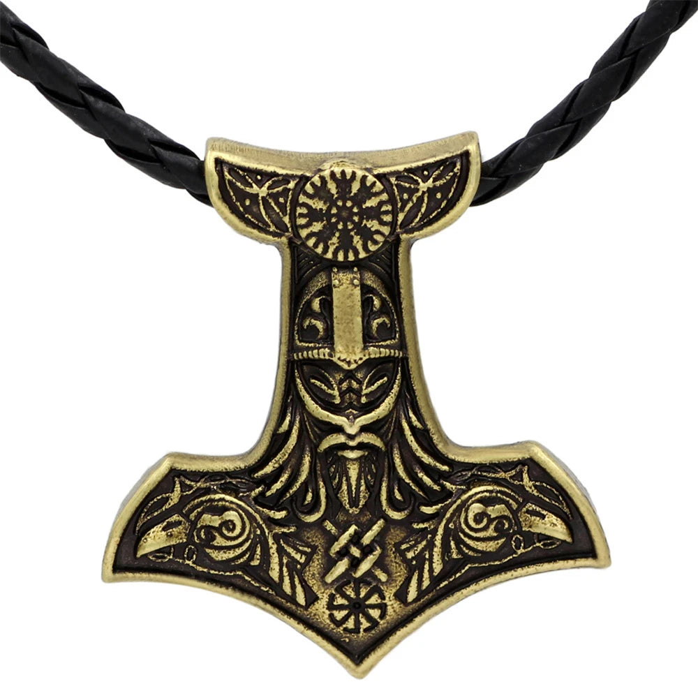PENDRA Rune Norse Hammer Necklace