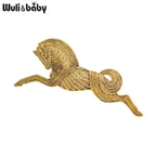 PENDRA Gallop Running Horse Metal Brooch