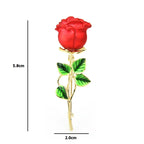 PENDRA Roselyn Classic Rose Flower Brooch
