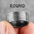 Simple Vintage Black Stainless Steel Mens Womens Rings Charm Trendy For Couple Girl Boyfriend Jewelry Creativity Gift Wholesale
