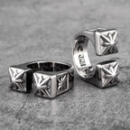 PENDRA Gothic Flower Open Ring
