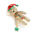 PENDRA Crystal Bear Full Rhinestone Brooch