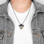 PENDRA Samurai Fangs Demon Steel Necklace