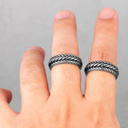 PENDRA Boyfriend Biker Steel Ring