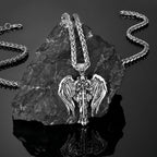 PENDRA Wing Norse Leather Necklace