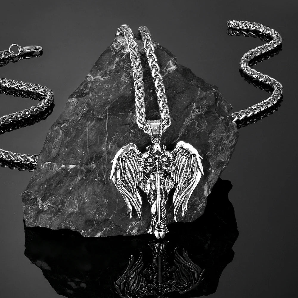 PENDRA Wing Norse Leather Necklace