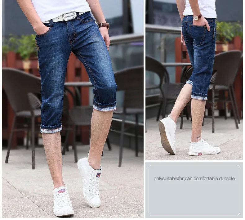 PENDRA Teenagers Cropped Korean Jeans