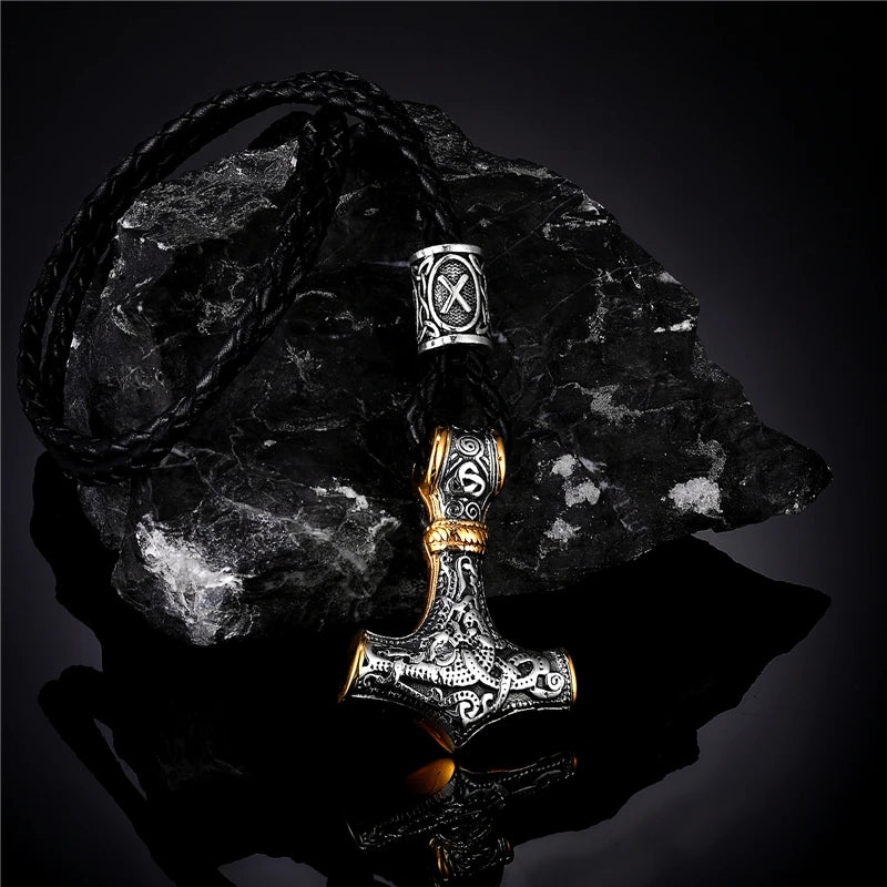 PENDRA Rune Norse Beaded Necklace