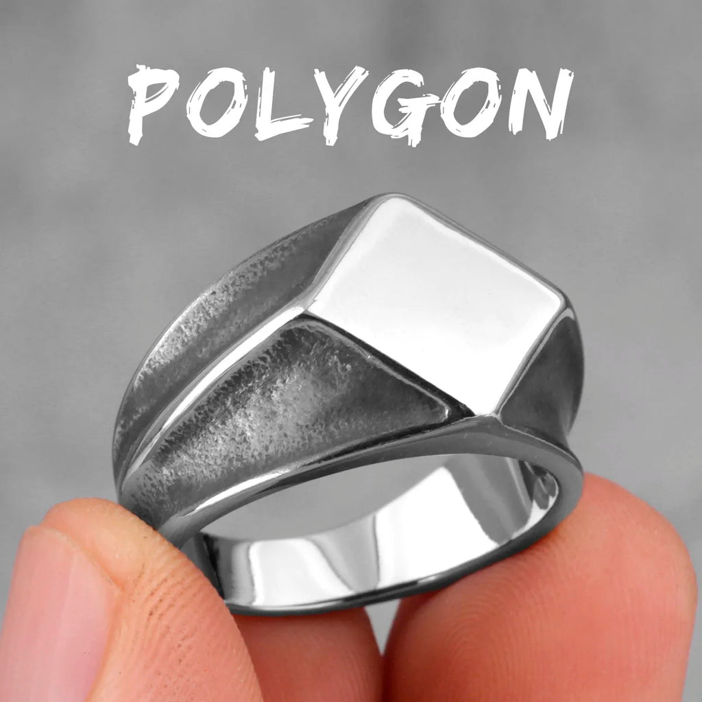 PENDRA Polygon Trend Punk Ring